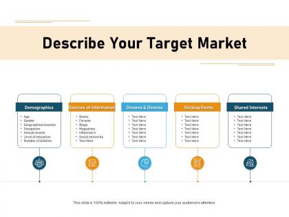 How to make a small business grow faster describe your target market ppt powerpoint presentation