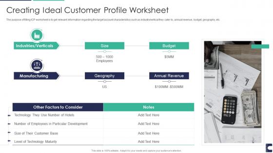 How to manage accounts drive sales creating ideal customer profile worksheet