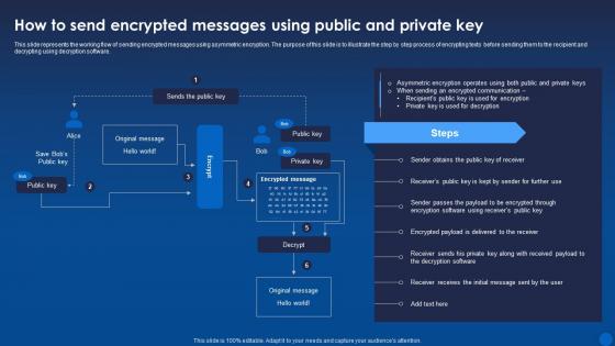 How To Messages Using Public And Private Key Encryption For Data Privacy In Digital Age It