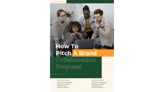 How To Pitch A Brand Collaboration Proposal One Pager Sample Example Document