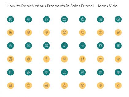 How to rank various prospects in sales funnel icons slide ppt portfolio display
