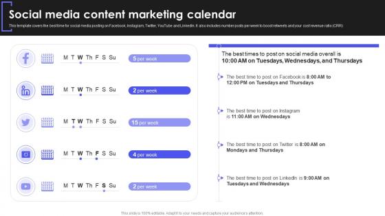 How To Reach New Customers Social Media Content Marketing Calendar