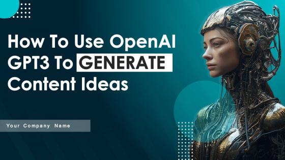 How To Use Openai GPT3 To GENERATE Content Ideas Chatgpt CD V