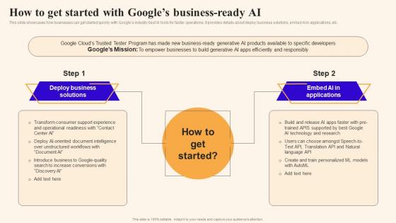 How To With Googles Business Ready Ai Using Google Bard Generative Ai AI SS V