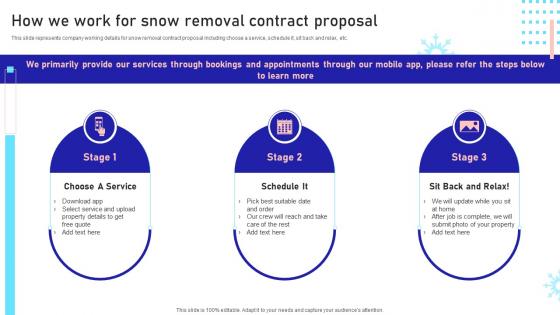 How We Work For Snow Removal Contract Residential Snow Removal Services Proposal