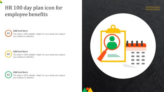 Hr 100 Day Plan Icon For Employee Benefits