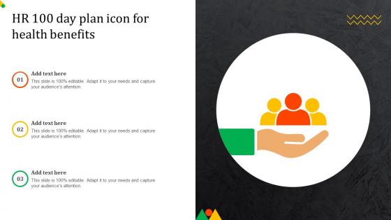Hr 100 Day Plan Icon For Health Benefits
