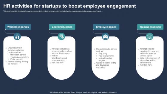 HR Activities For Startups To Boost Employee Engagement