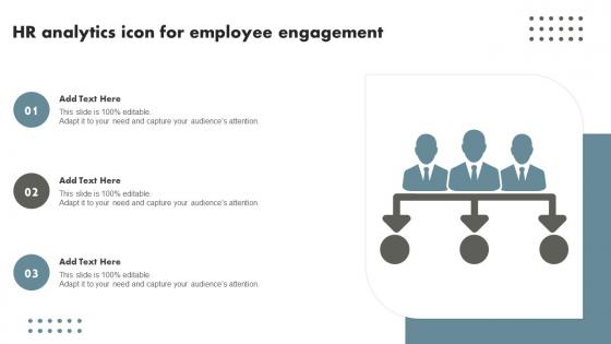 HR Analytics Icon For Employee Engagement