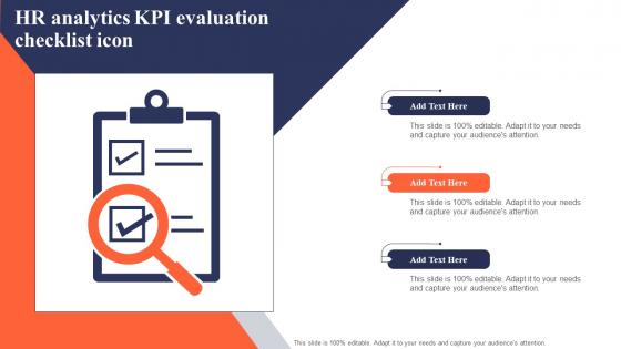 HR Analytics KPI Evaluation Checklist Icon
