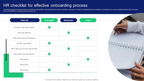 HR Checklist For Effective Onboarding Process