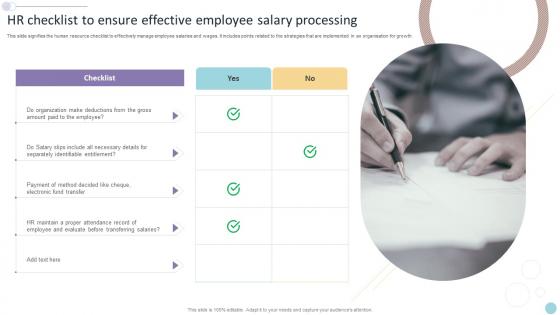 HR Checklist To Ensure Effective Employee Salary Processing