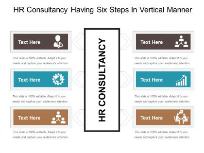 Hr consultancy having six steps in vertical manner