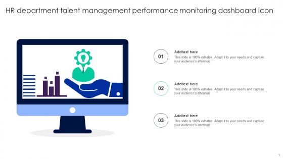 HR Department Talent Management Performance Monitoring Dashboard Icon