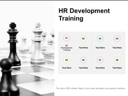 Hr development training ppt powerpoint presentation ideas visual aids cpb