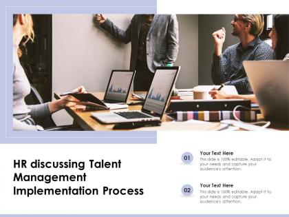 Hr discussing talent management implementation process