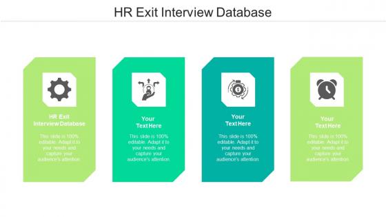 Hr Exit Interview Database Ppt Powerpoint Presentation Infographics Show Cpb