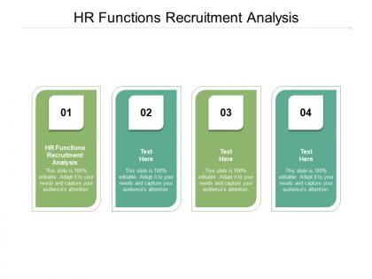 Hr functions recruitment analysis ppt powerpoint presentation ideas template cpb