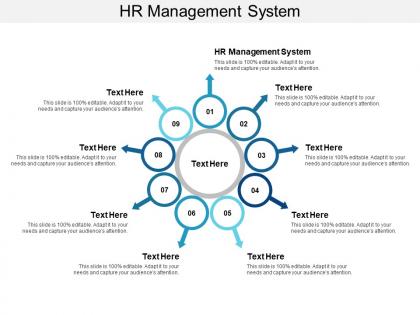 Hr management system ppt powerpoint presentation summary outfit cpb