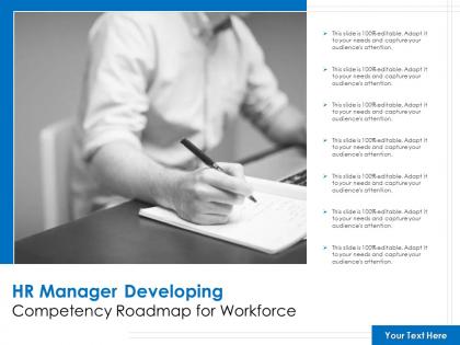Hr manager developing competency roadmap for workforce