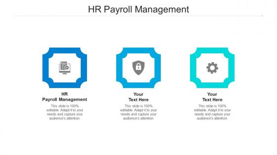 Hr payroll management ppt powerpoint presentation slides rules cpb