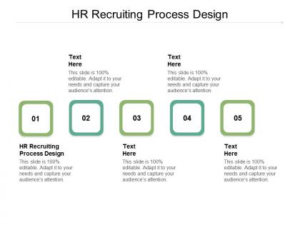 Hr recruiting process design ppt powerpoint presentation ideas themes cpb