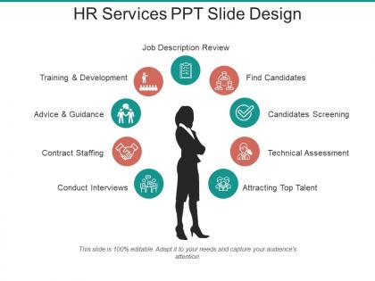 Hr services ppt slide design