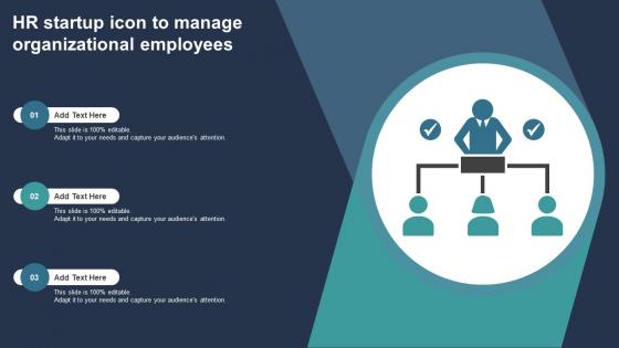 HR Startup Icon To Manage Organizational Employees
