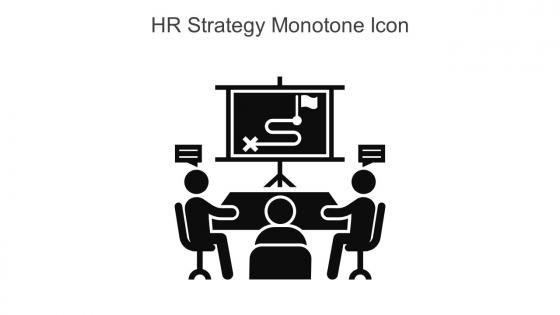 HR Strategy Monotone Icon In Powerpoint Pptx Png And Editable Eps Format