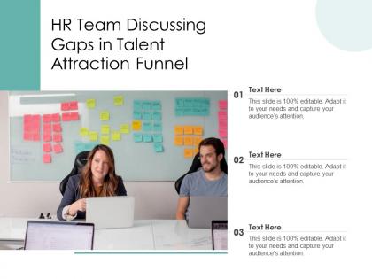 Hr team discussing gaps in talent attraction funnel
