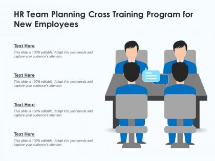Hr team planning cross training program for new employees