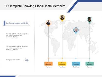 Hr template showing global team members