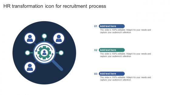 HR Transformation Icon For Recruitment Process