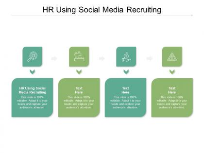 Hr using social media recruiting ppt powerpoint presentation outline graphics example cpb
