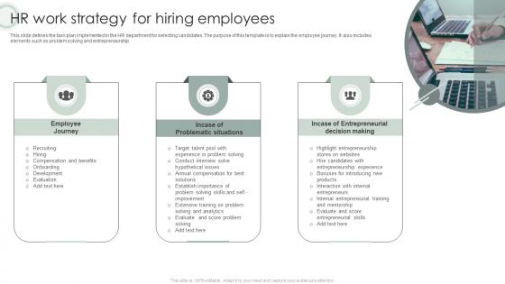 HR Work Strategy For Hiring Employees