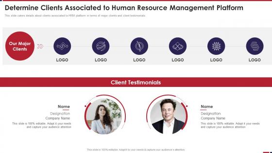 HRM Platform Investor Determine Clients Associated To Human Resource Management Platform
