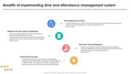 HRMS Rollout Strategy Benefits Of Implementing Time And Attendance Management System
