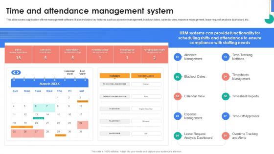 HRMS Rollout Strategy Time And Attendance Management System