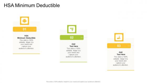 HSA Minimum Deductible In Powerpoint And Google Slides Cpb