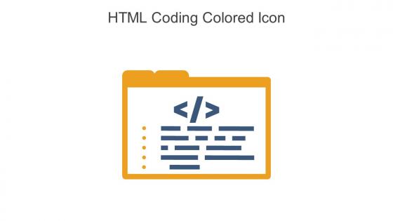HTML Coding Colored Icon In Powerpoint Pptx Png And Editable Eps Format