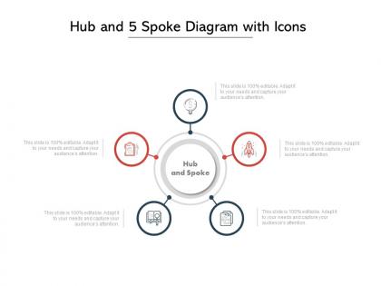Hub and 5 spoke diagram with icons