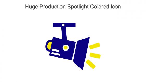 Huge Production Spotlight Colored Icon In Powerpoint Pptx Png And Editable Eps Format