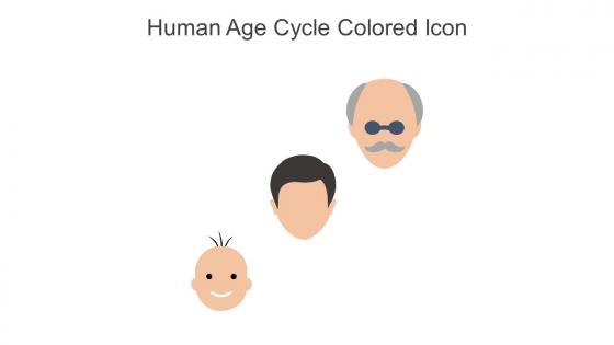 Human Age Cycle Colored Icon In Powerpoint Pptx Png And Editable Eps Format