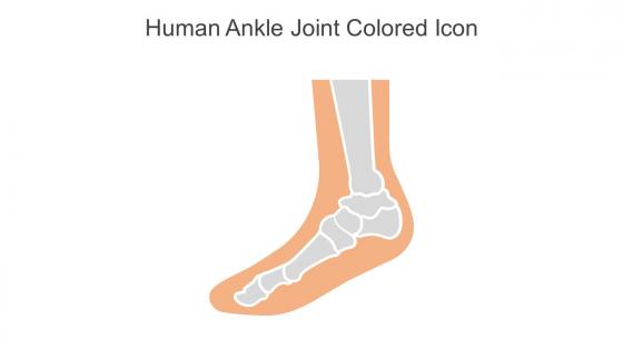 Human Ankle Joint Colored Icon In Powerpoint Pptx Png And Editable Eps Format