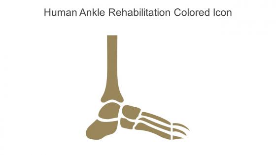 Human Ankle Rehabilitation Colored Icon In Powerpoint Pptx Png And Editable Eps Format