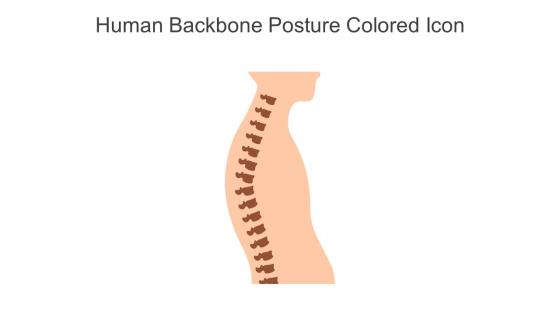 Human Backbone Posture Colored Icon In Powerpoint Pptx Png And Editable Eps Format