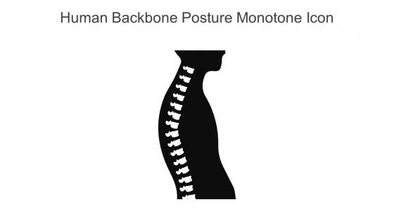 Human Backbone Posture Monotone Icon In Powerpoint Pptx Png And Editable Eps Format