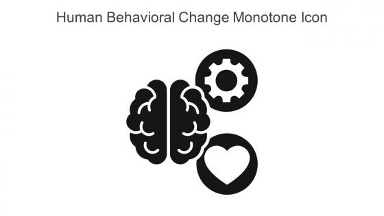 Human Behavioral Change Monotone Icon In Powerpoint Pptx Png And Editable Eps Format