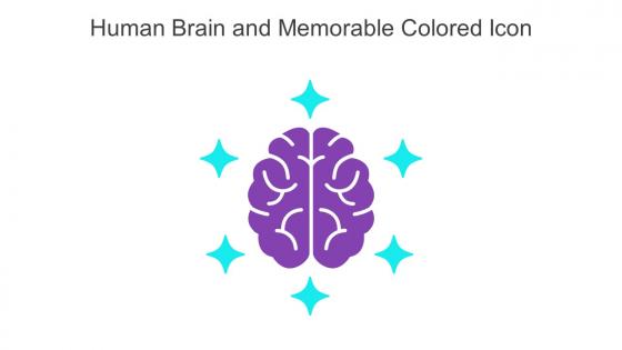 Human Brain And Memorable Colored Icon In Powerpoint Pptx Png And Editable Eps Format
