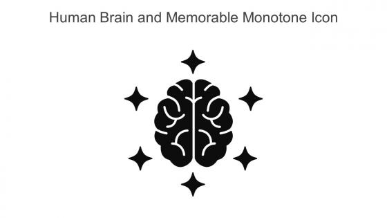 Human Brain And Memorable Monotone Icon In Powerpoint Pptx Png And Editable Eps Format